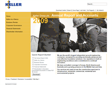 Tablet Screenshot of keller-annual-report-2009.production.investis.com