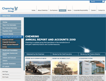 Tablet Screenshot of chemring-annual-report-2010.production.investis.com